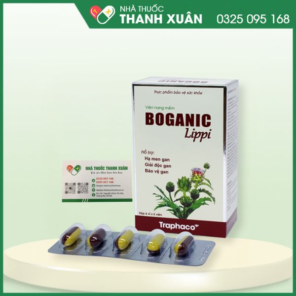 Boganic Lippi - Hỗ trợ giải độc gan, tăng cường chức năng gan, giúp bảo vệ tế bào gan